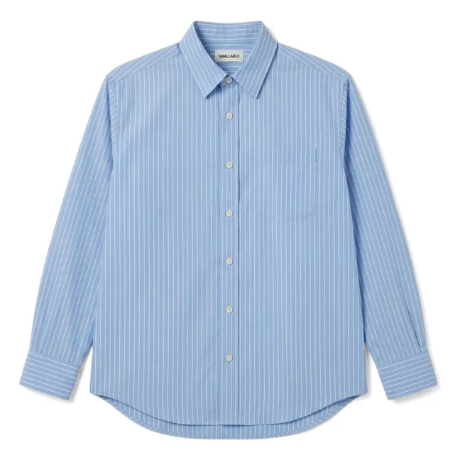 Kanel Striped Shirt | Light blue