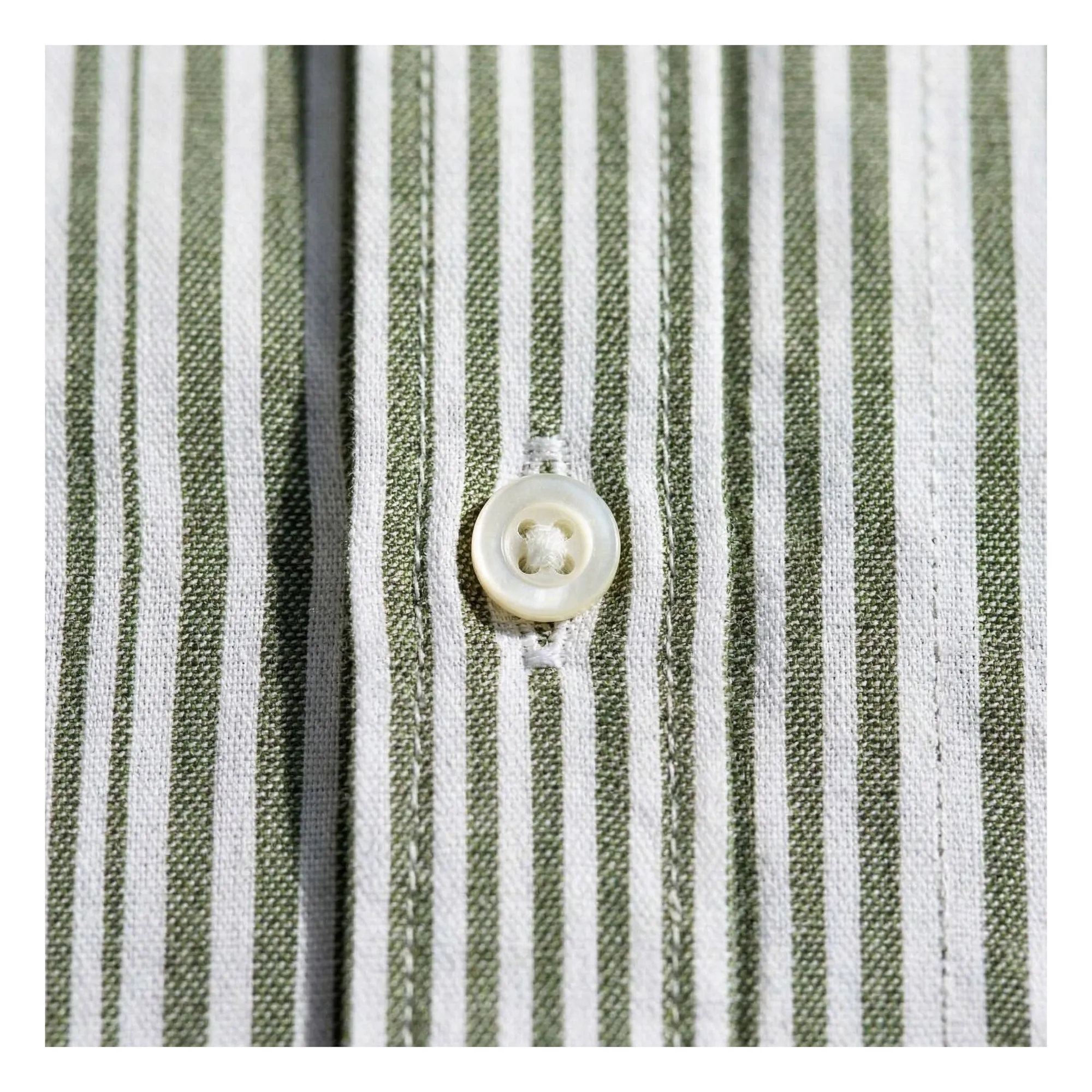 Chemise Zola Rayée | Vert forêt- Image produit n°2