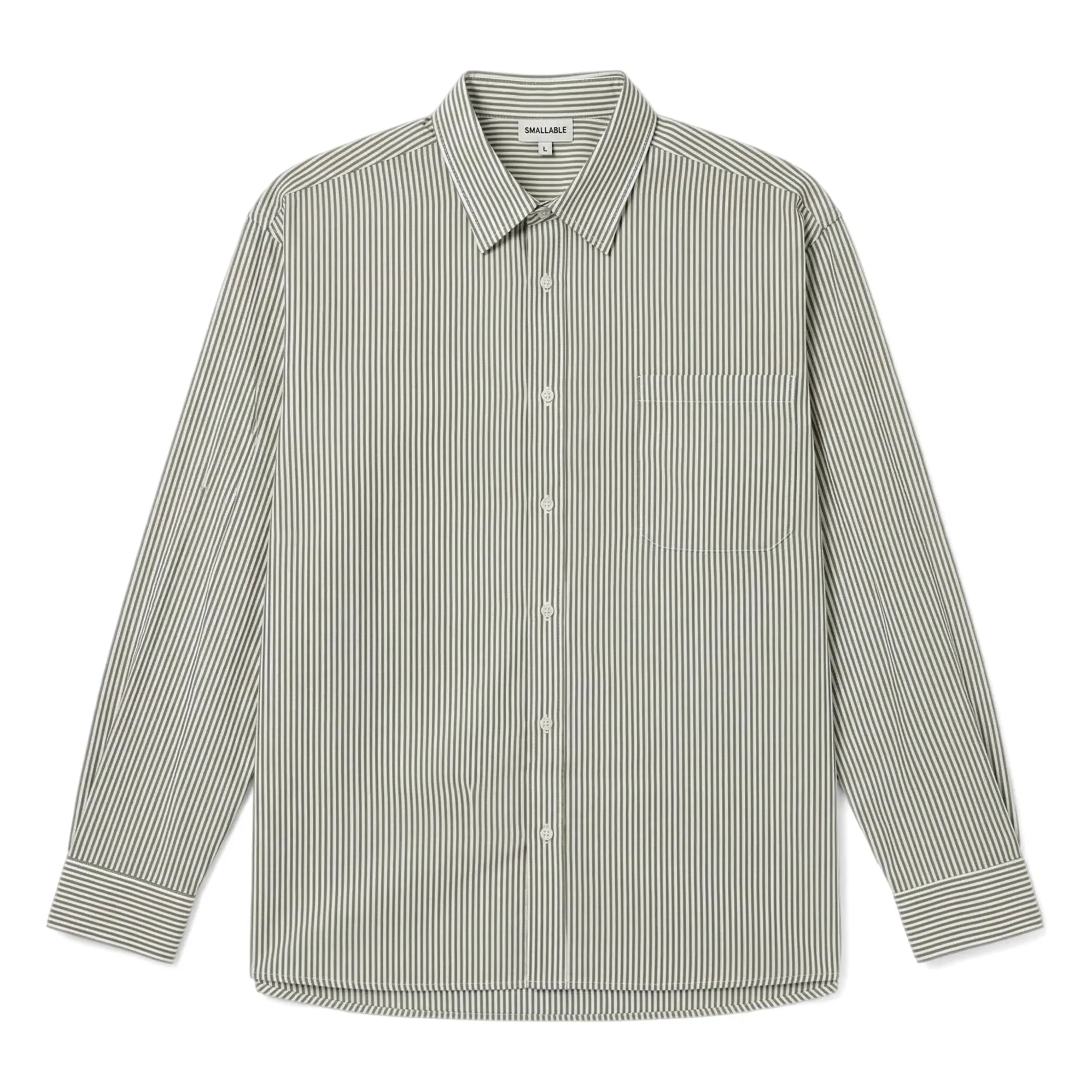 Chemise Zola Rayée | Vert forêt- Image produit n°0