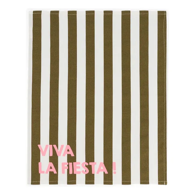 Jeannette Viva La Fiesta placemats - Set of 2 | Olive