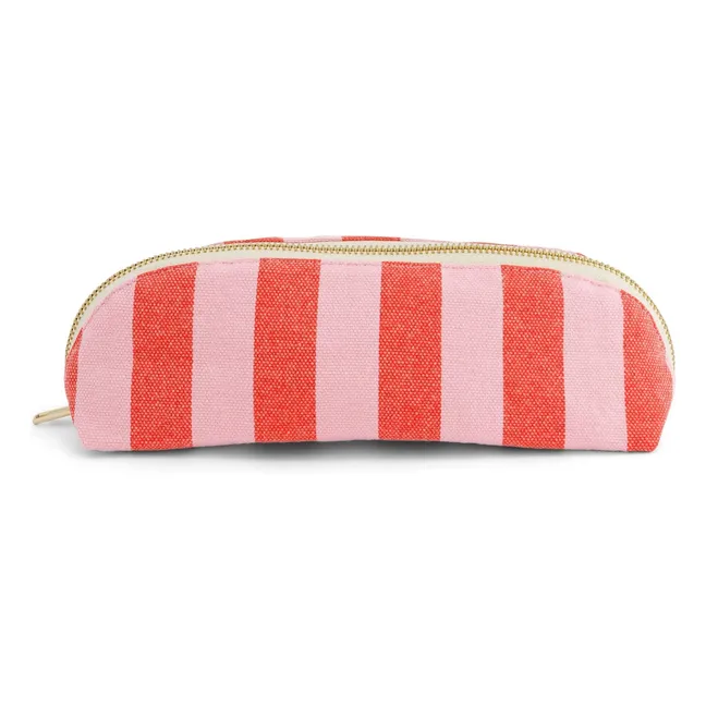 Trousse Gaston Rayée | Rouge