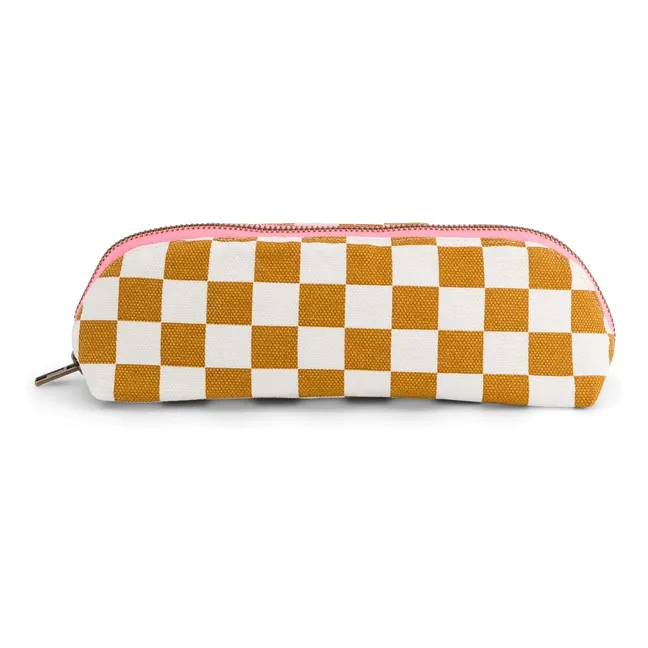 Estuche Gaston Damier | Caramelo