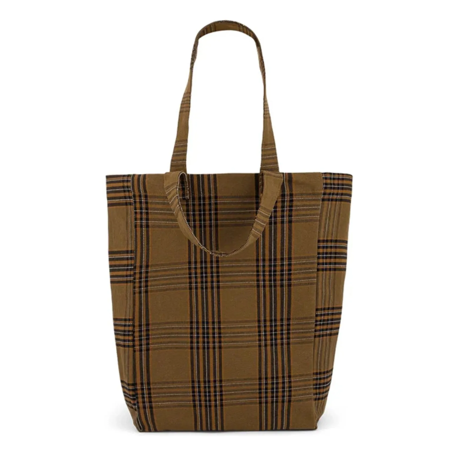 Sac cabas Elisabeth Tartan | Marron- Image produit n°0