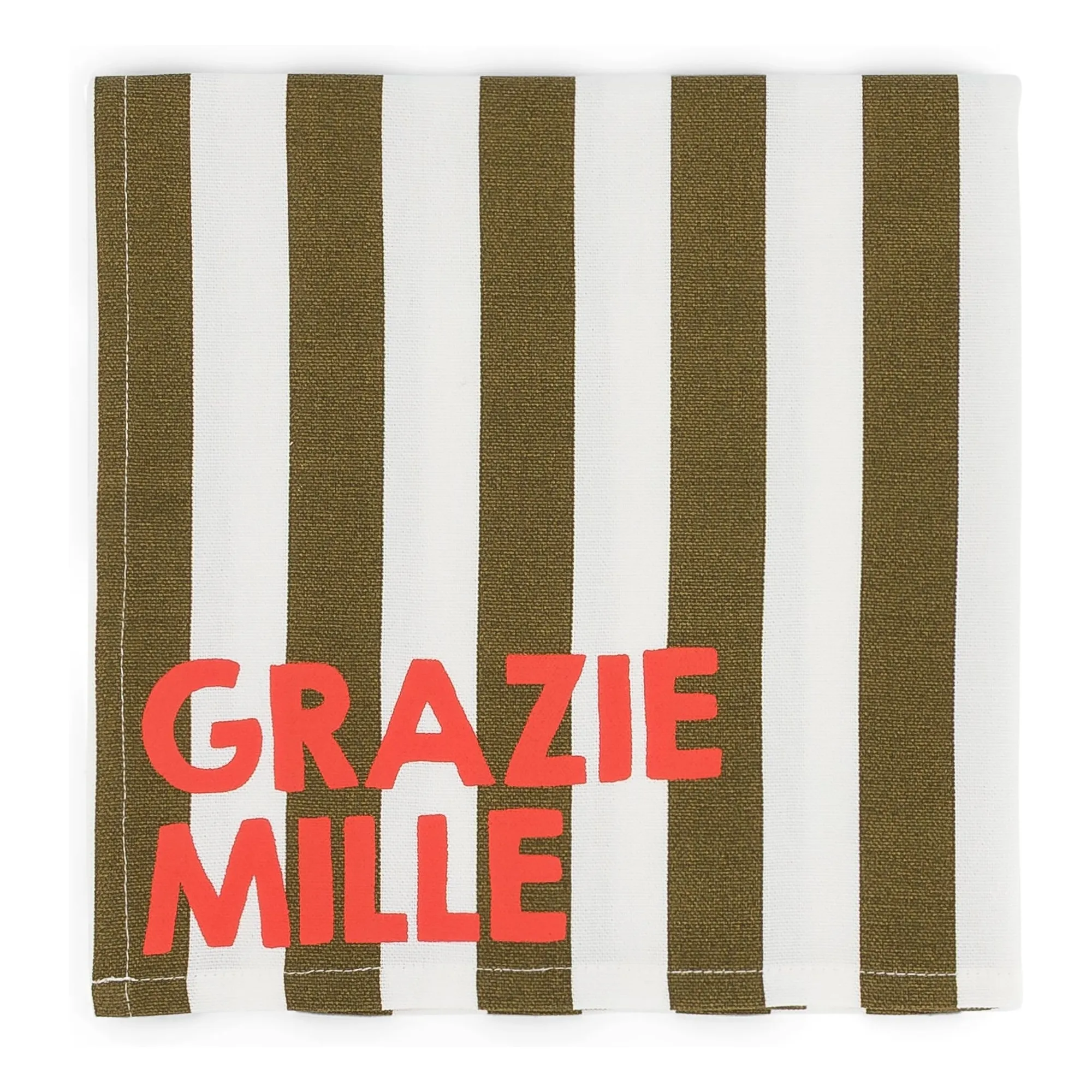 Rose In April Khaki Josephine Grazie Mille Napkins - Set Of 2