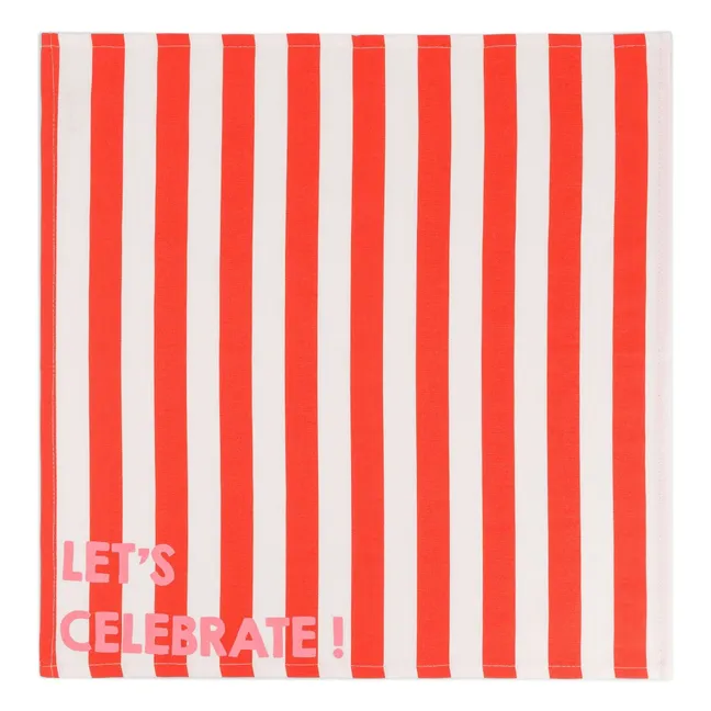 Josephine Let's Celebrate napkins - Set of 2 | Red