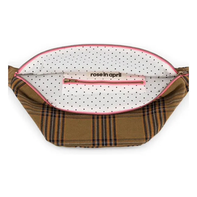 Sac banane Tartan | Marron