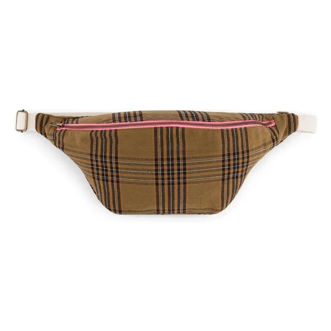 Sac banane Tartan | Marron