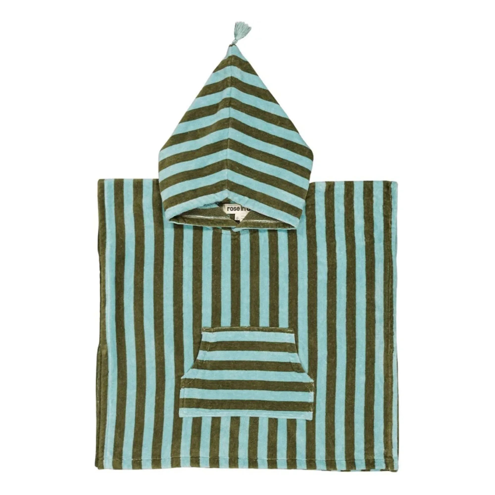 Poncho de bain Suzon | Kaki/Givré- Image produit n°0