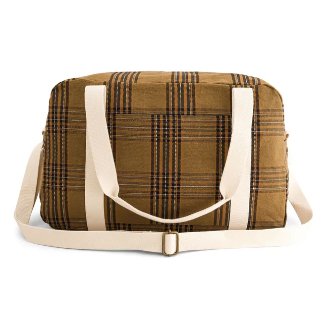 Raphaël Tartan diaper bag | Brown