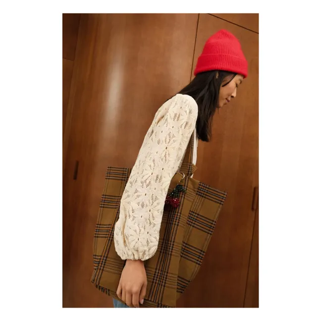 Bolsa de la compra Elisabeth Tartan | Marrón