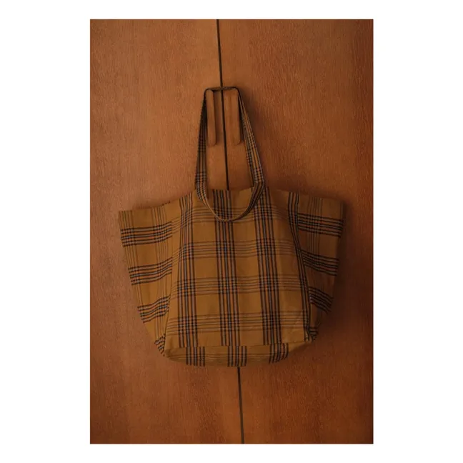 Bolsa de la compra Elisa Tartan | Marrón