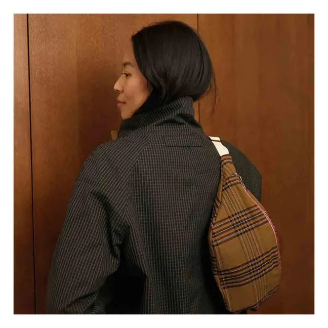 Sac banane Tartan | Marron