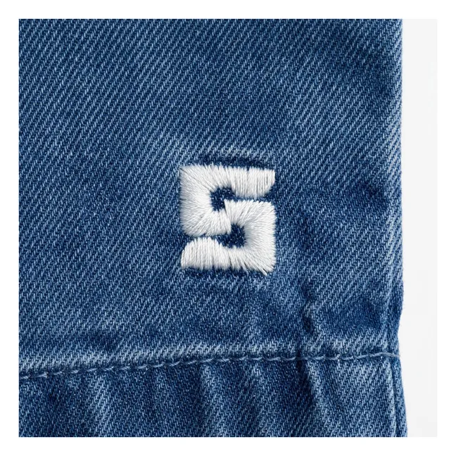 Denim Shorts Ample Tom | Blau