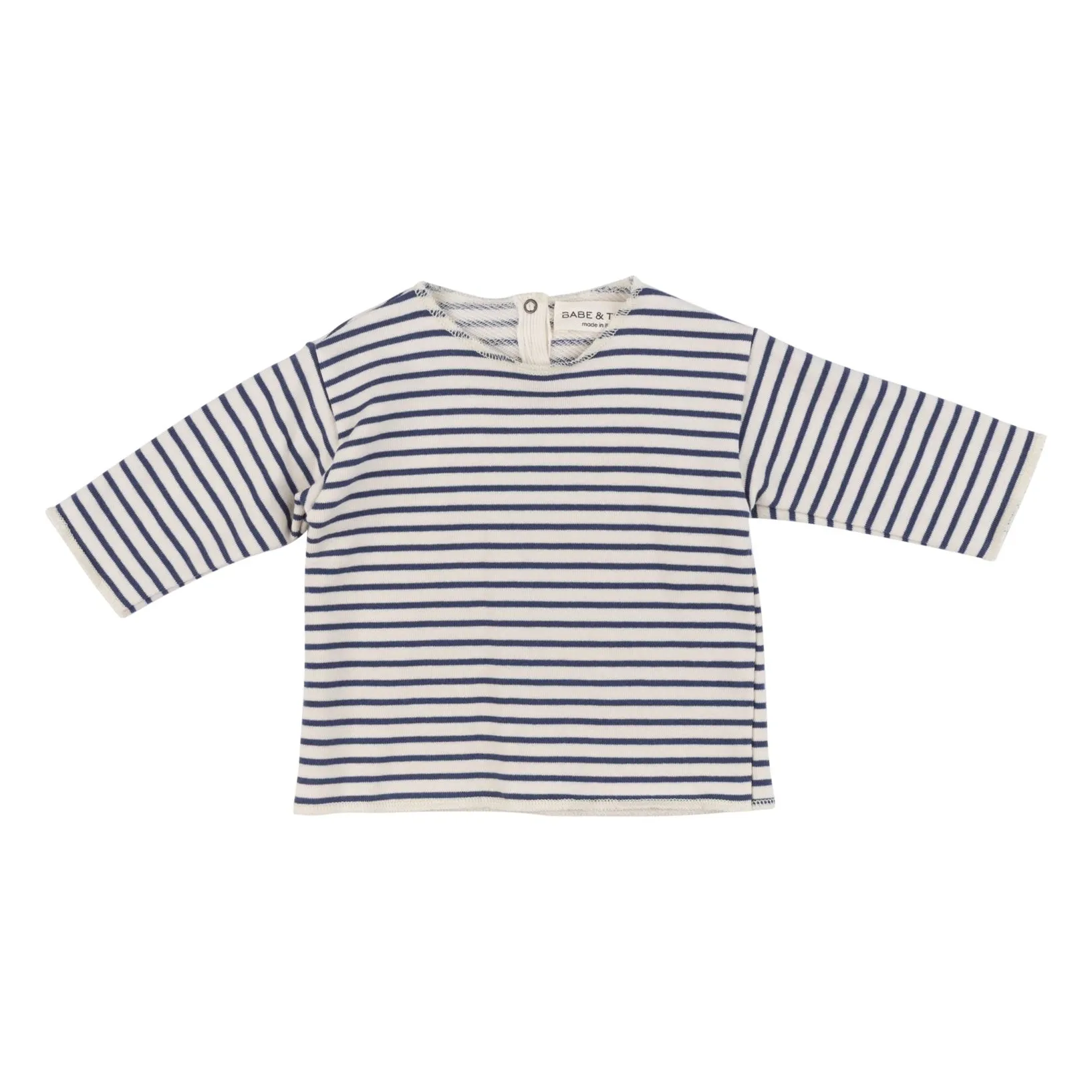 Babe & Tess Navy Blue Marinière Sweatshirt