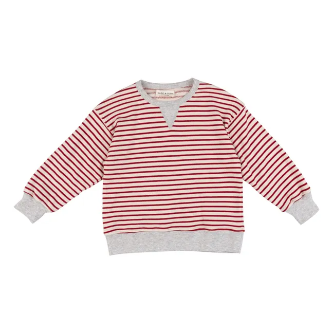 Striped Tito Sweat | Red
