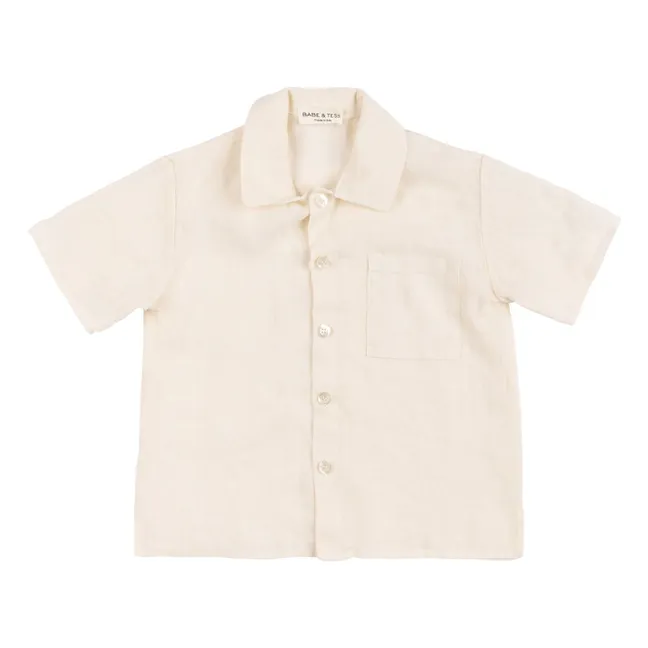 Chemise Ascanio Lin | Blanc cassé