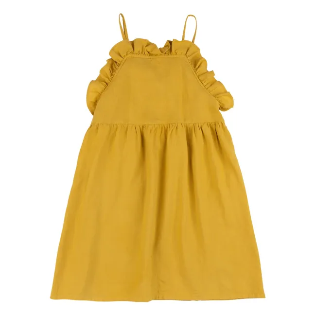 Robe Volants Jane Lin | Ocre