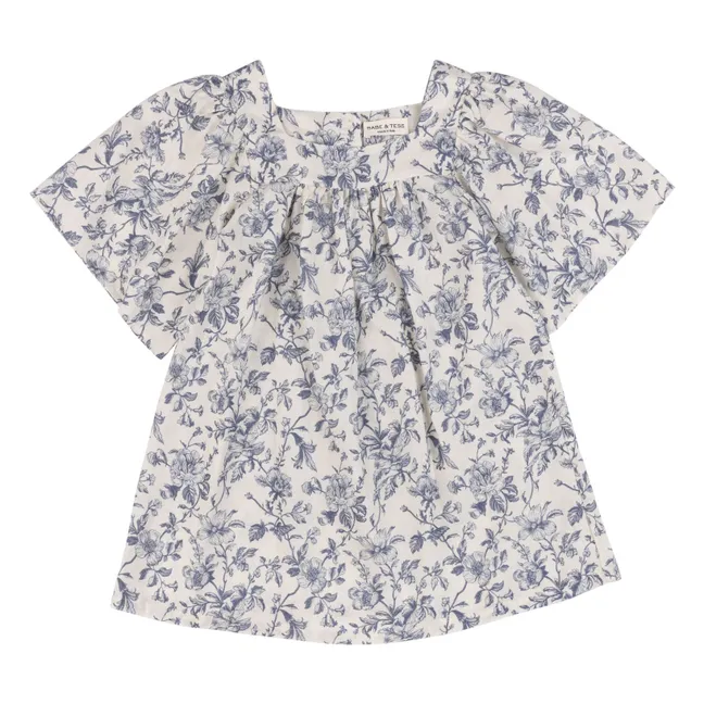 Robe Ada Fleurie Lin | Ecru