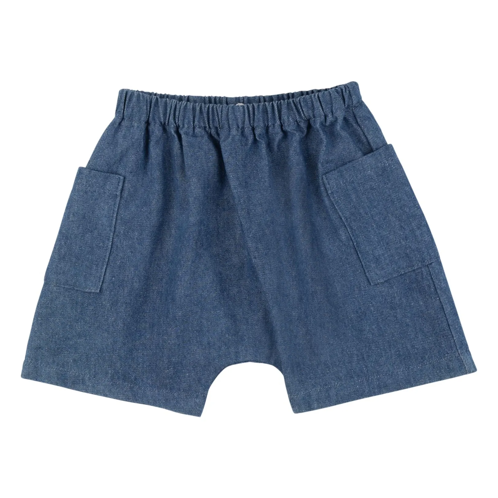Babe & Tess Blue Vittorio Denim Cargo Shorts