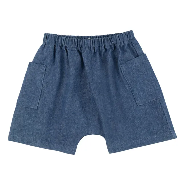 Short Cargo Denim Vittorio | Bleu