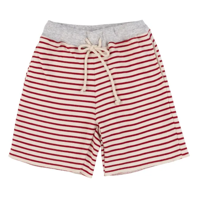 Bermuda Tazio Rayé | Rouge