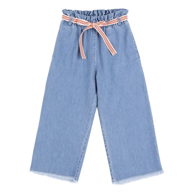 Loose Cord Jeans Love | Azul Claro