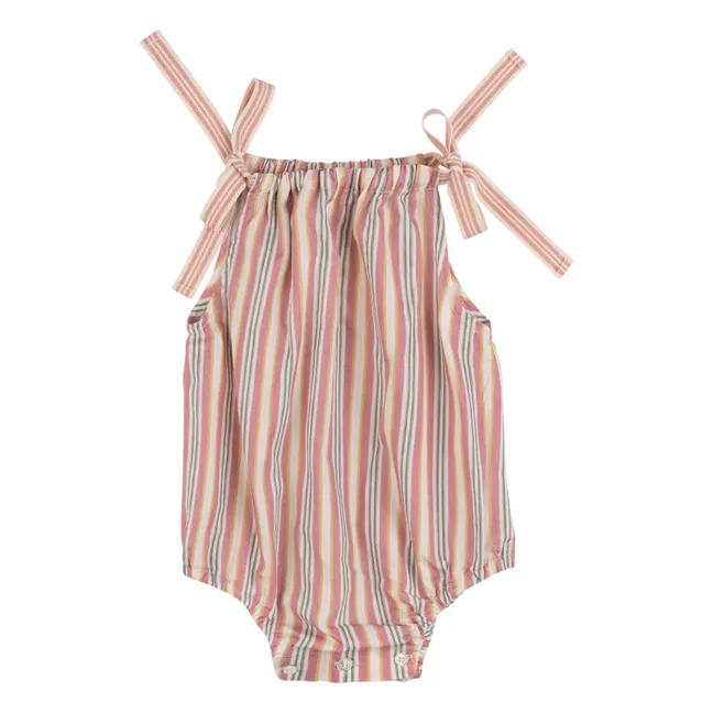 Asia Striped Bib Tote | Ecru