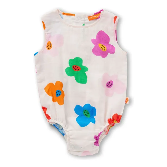Flower romper | Ivory