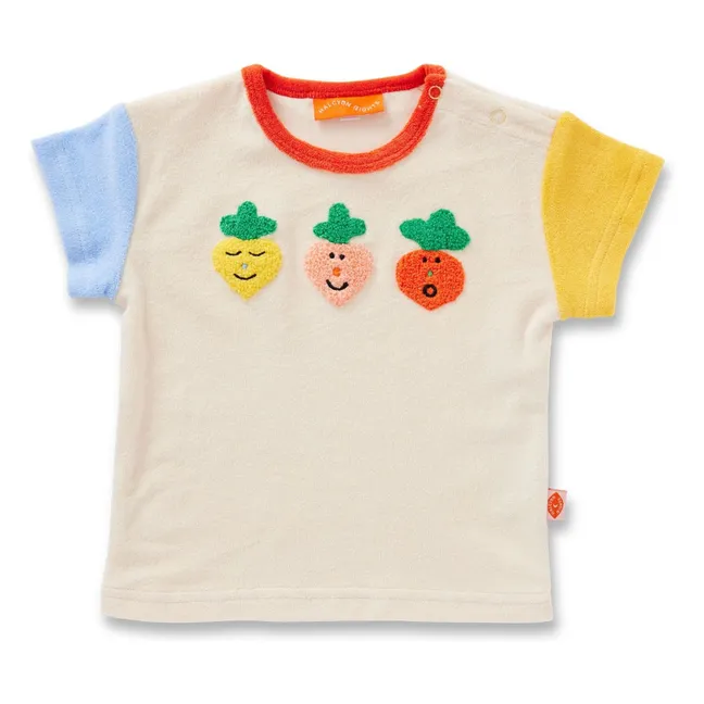 Sponge vegetable T-shirt | Ecru