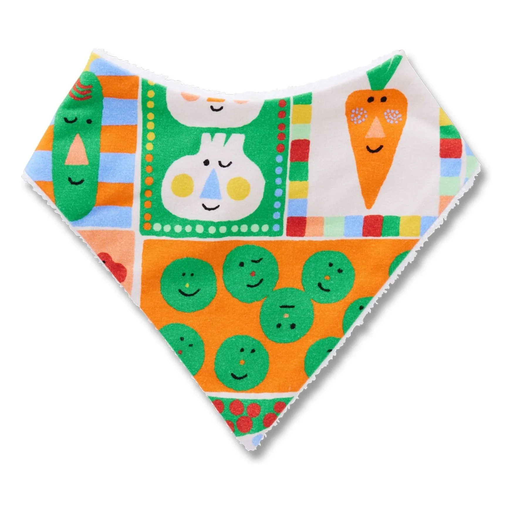 Bib Vegetables Organic Cotton | Orange- Product image n°0