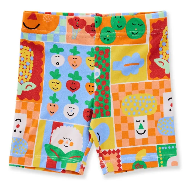 Short Cycliste Légumes Coton Bio | Orange