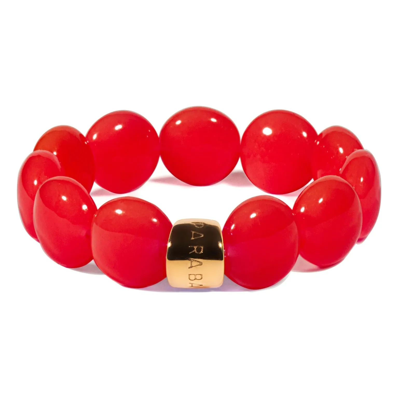 Bracelet Bombom Vermelha | Rouge vermillon- Image produit n°0