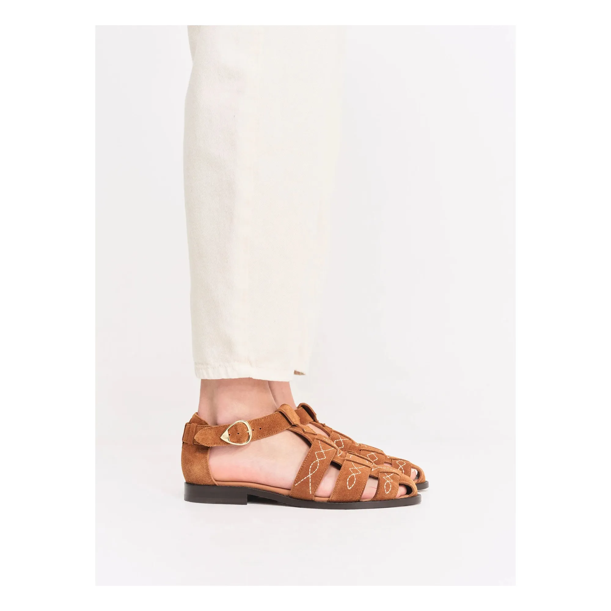 Fishermans Ponza Daim | Camel- Image produit n°1