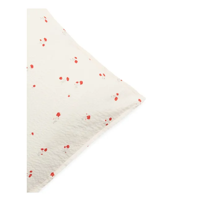 Poppy seersucker pillowcase