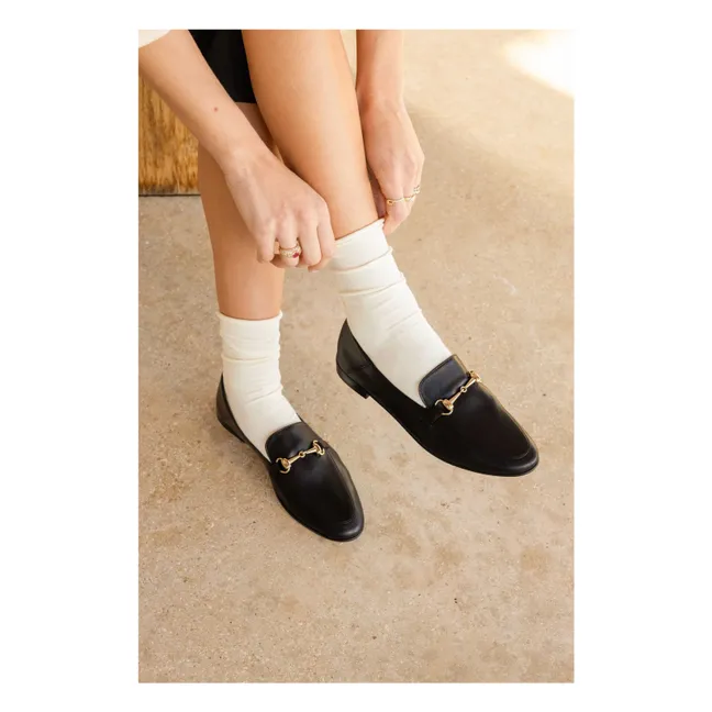 Mocasines de piel Jill | Negro