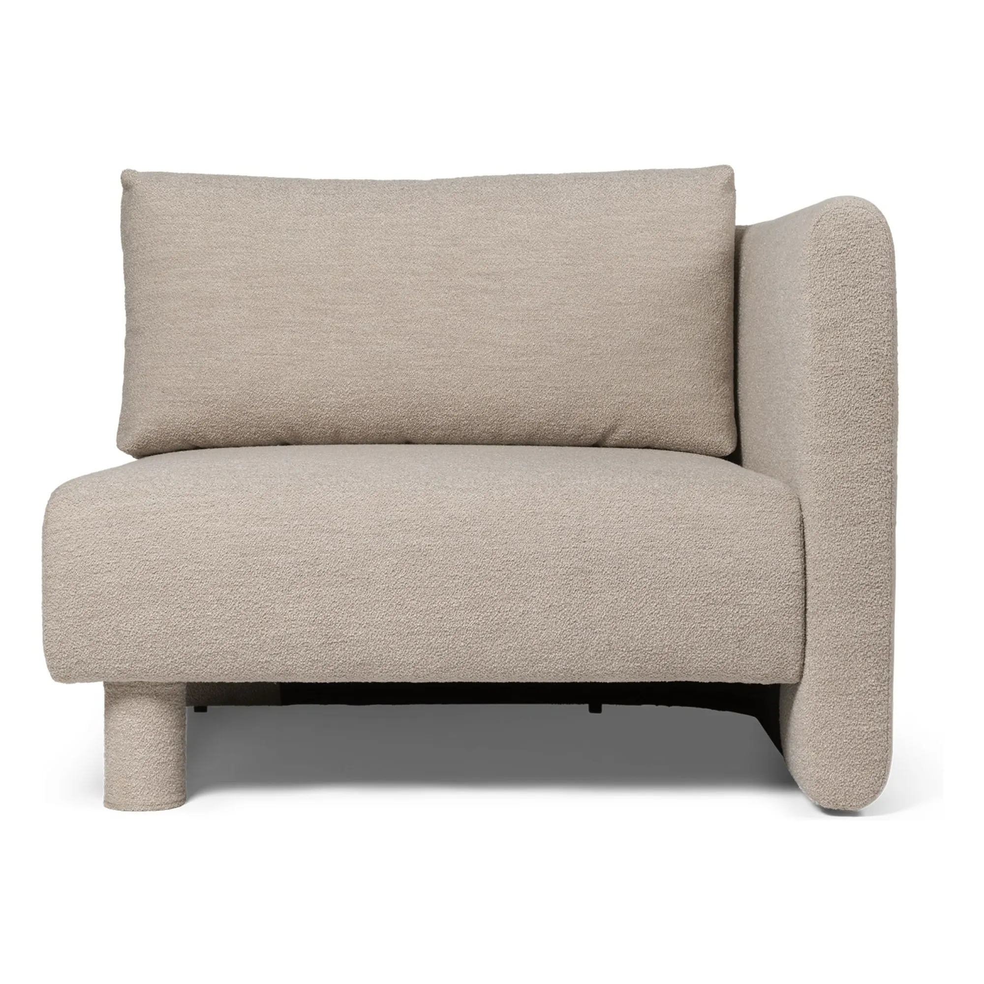 Ferm Living Beige Sofa Dase Bouclé Module Droit