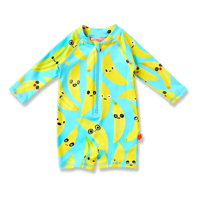 UV Protection Bathing Suit Banana Recycled Fibers | Turquoise
