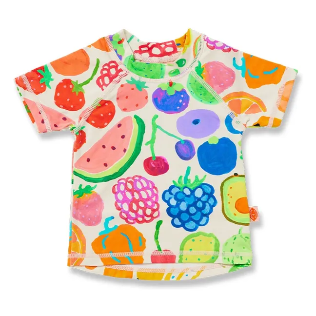 Fruits Recycled Fiber UV Protection Bath T-Shirt | Ecru