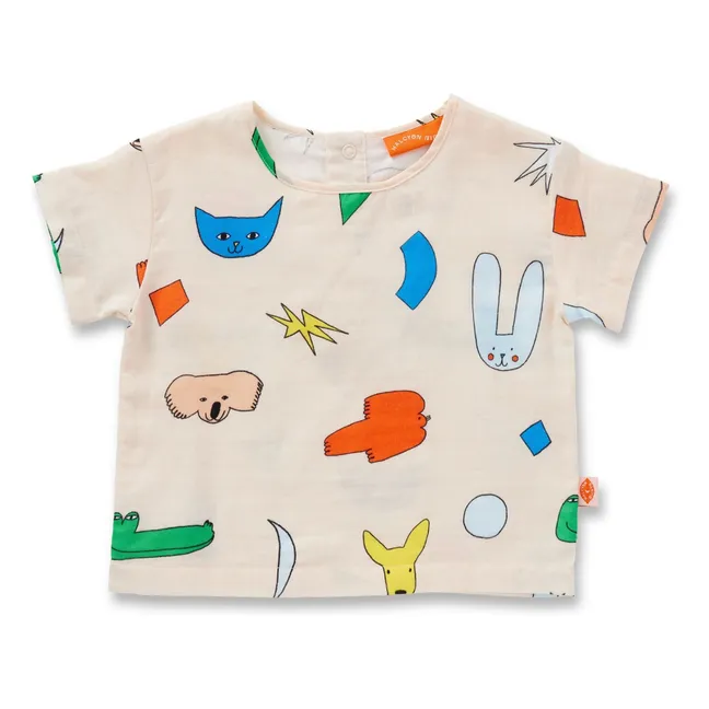Animal T-shirt | Ecru