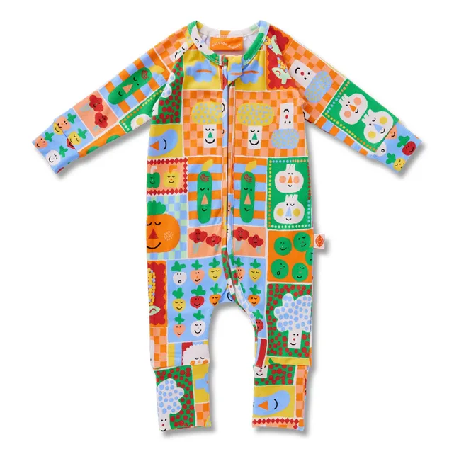 Organic Cotton Vegetable Jumpsuit | Orange