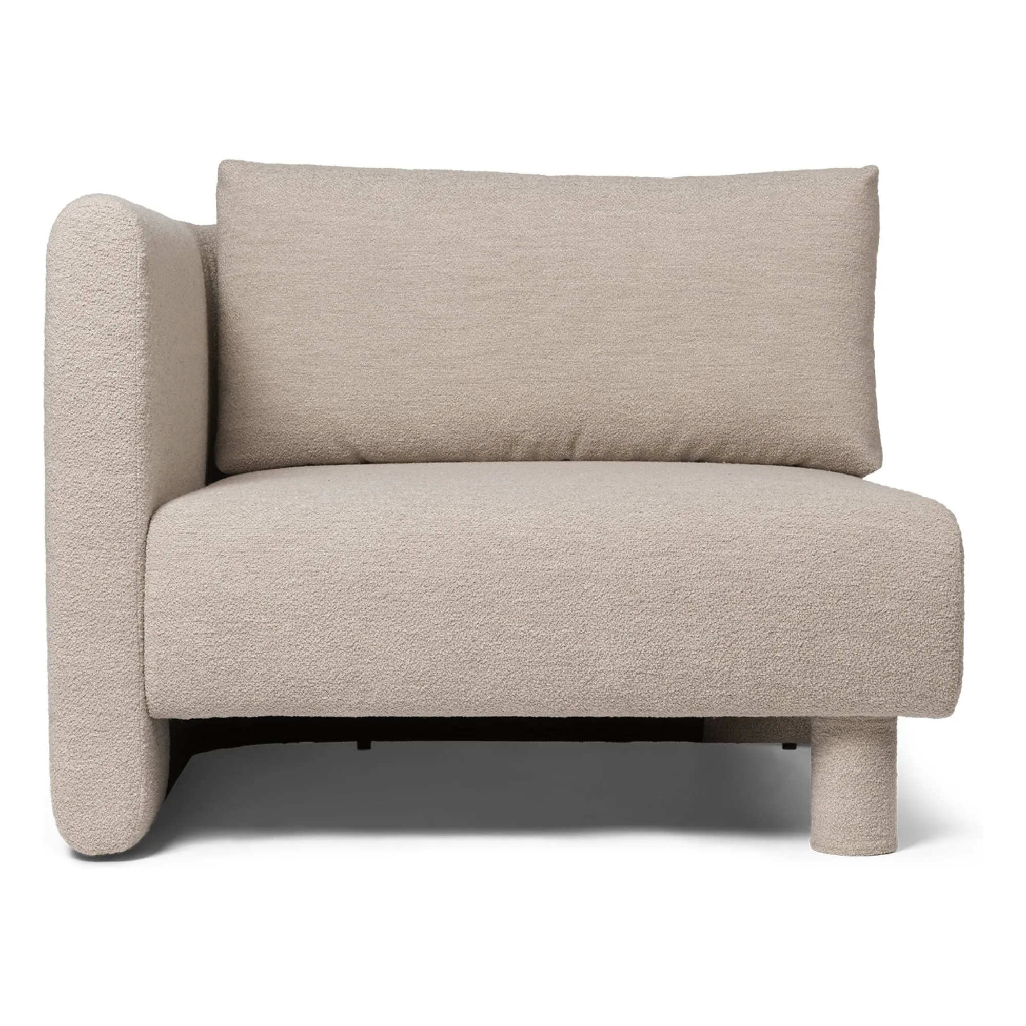 Ferm Living Beige Sofa Dase Bouclé Module Gauche