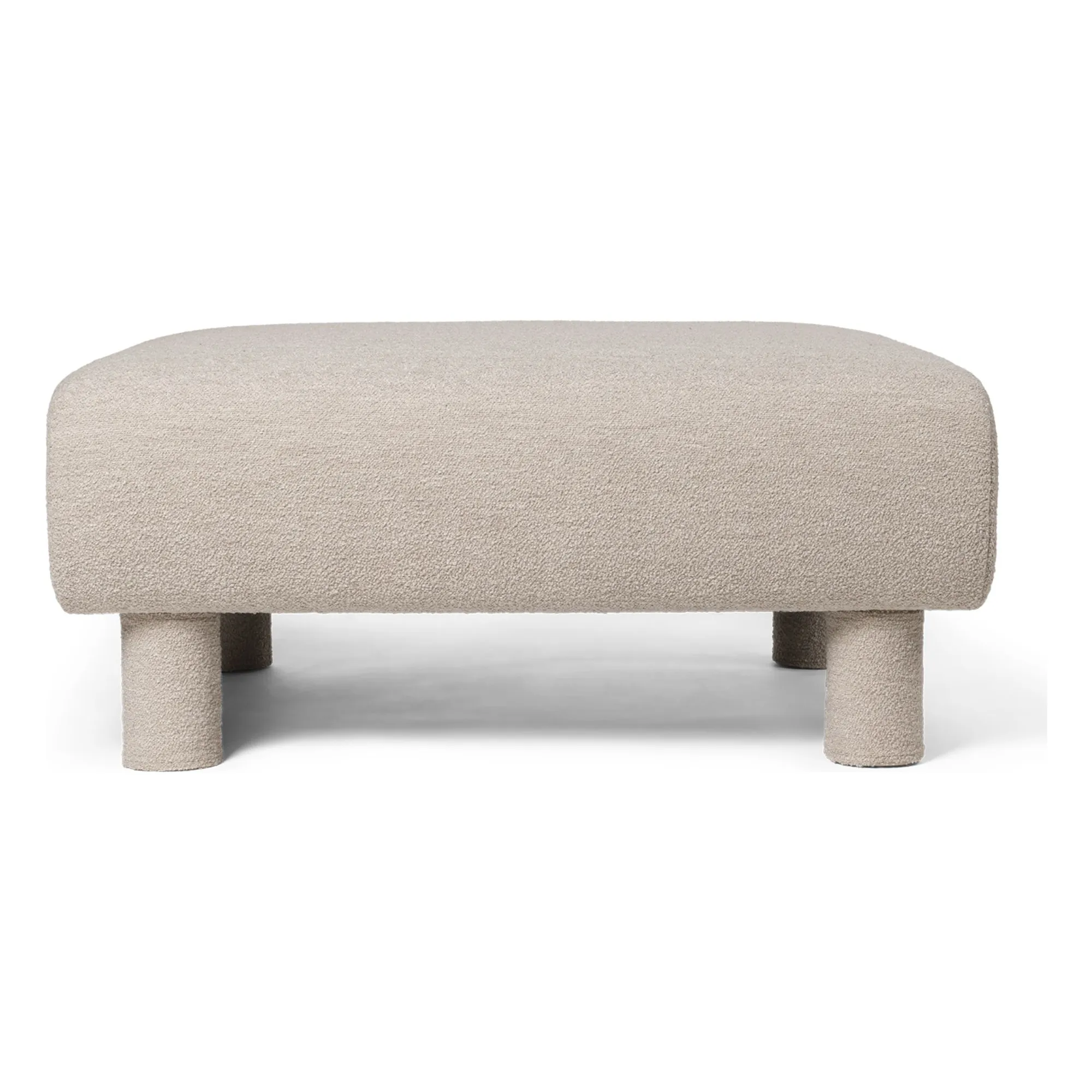 Ferm Living Beige Dase Bouclé Sofa With Ottoman Module