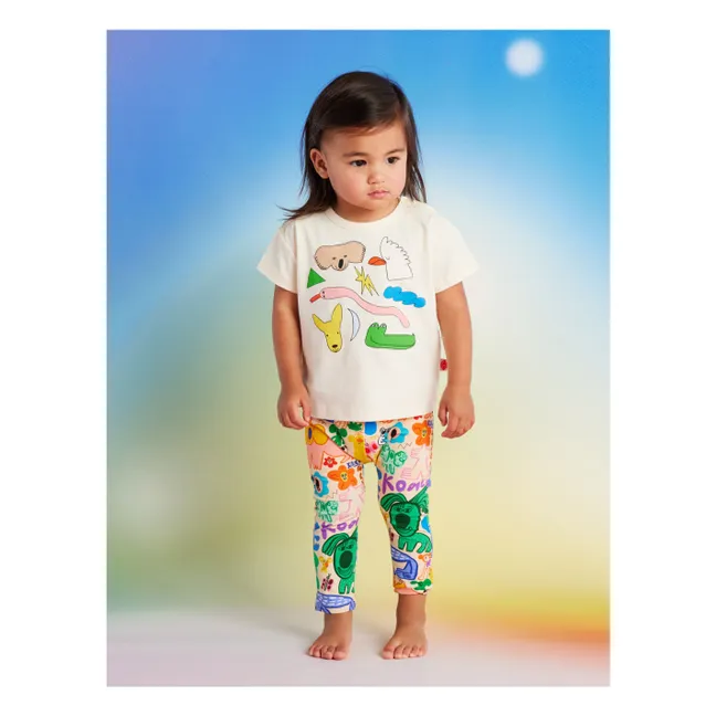 Crocodile T-shirt | Ecru