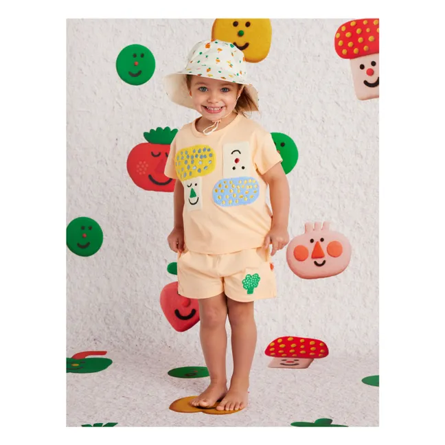 T-shirt Champignons | Abricot