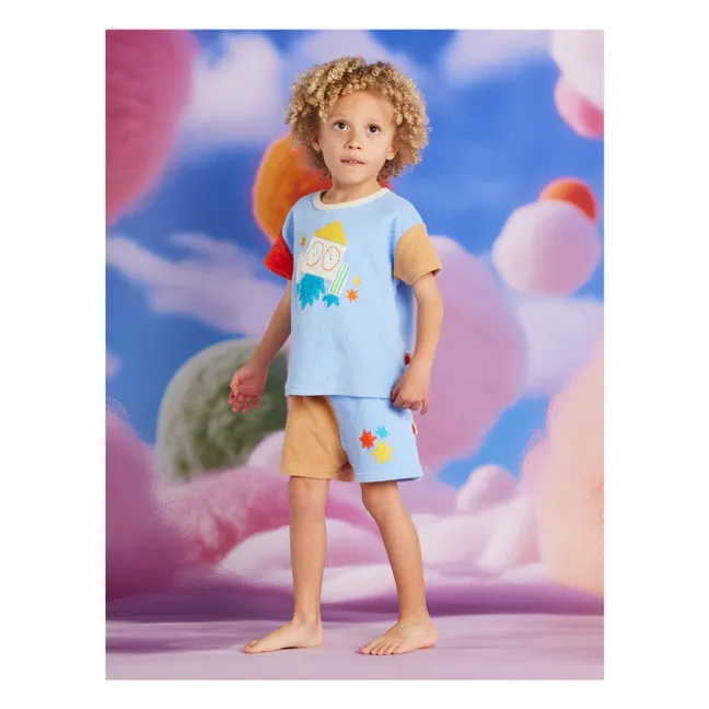 T-shirt Fusée Eponge | Bleu ciel