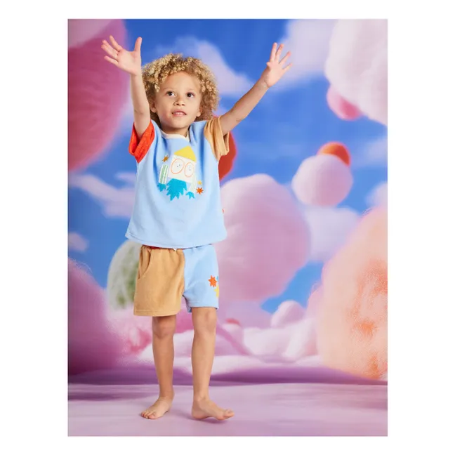T-shirt Fusée Eponge | Bleu ciel