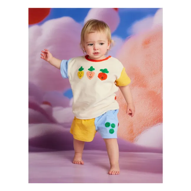 Sponge vegetable T-shirt | Ecru