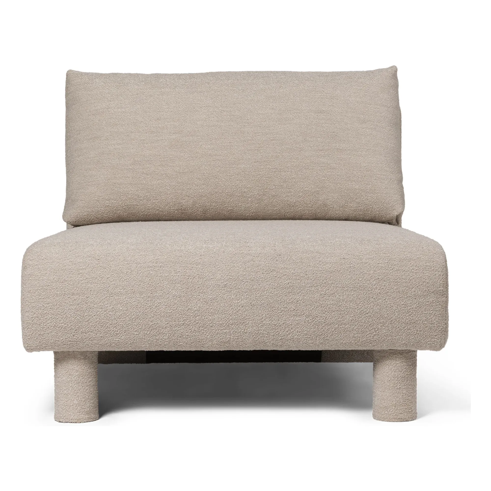 Ferm Living Beige Sofa Dase Bouclé Module Center