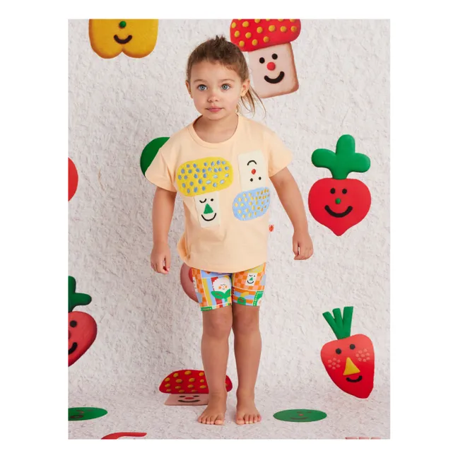 Short Cycliste Légumes Coton Bio | Orange