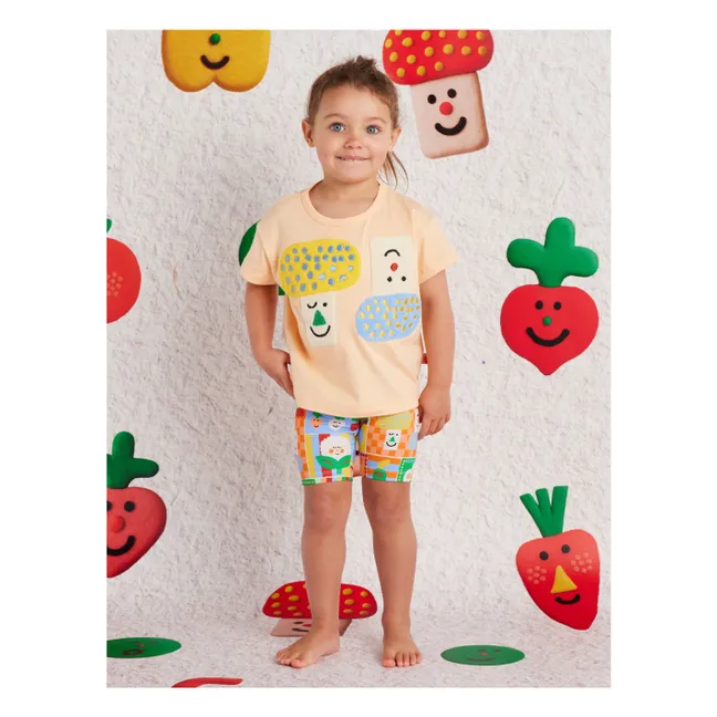 Short Cycliste Légumes Coton Bio | Orange